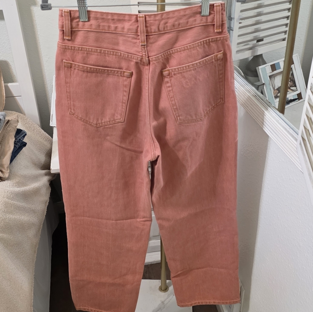 ๐๏ธ GANNI Pink Yarn-Dyed Straight Jeans - Picture 5 of 14
